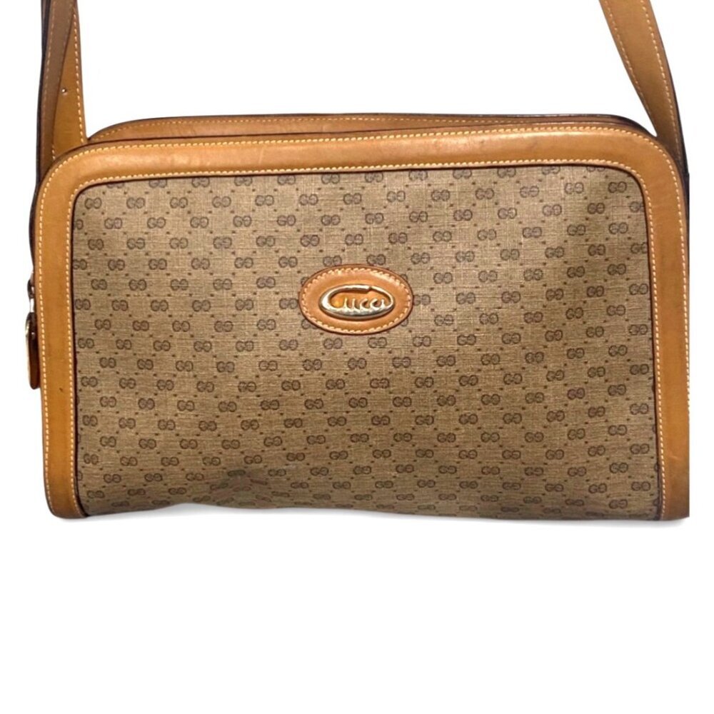 Vintage Gucci Micro GG Supreme Crossbody Bag and Matching Wallet Set - Picture 2 of 14